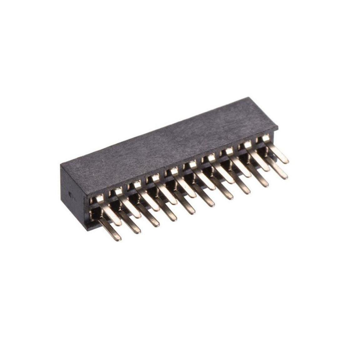 FH1007 排母连接器 Pitch 1.00mm 180° 双排 DIP 排母 塑高2.1mm PC2.0
